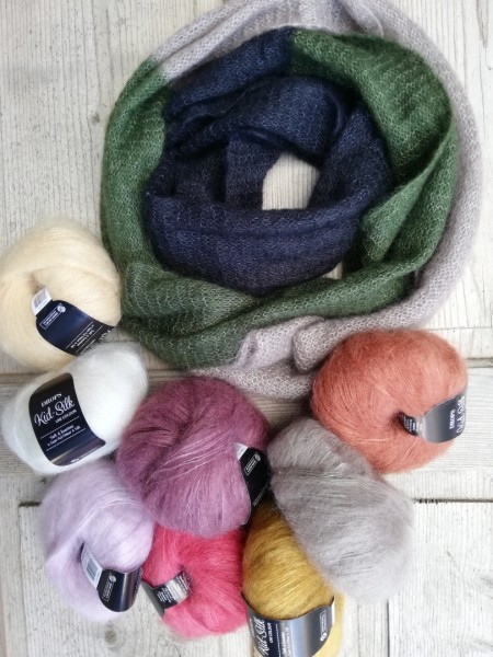 Color Blocked Schal - Strick-Set (die Strickerin)