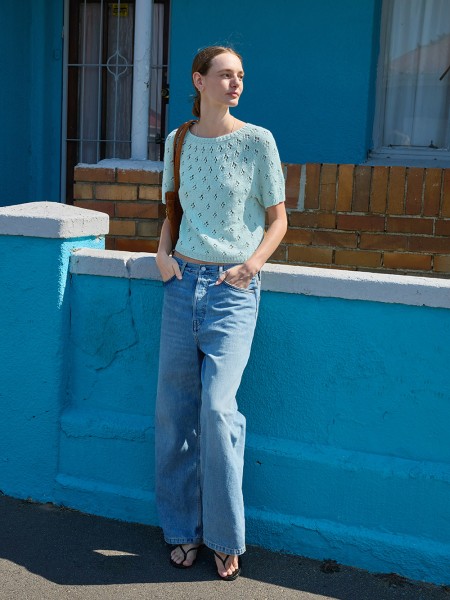 Elodie Tee 2604_2 Strick-Set (SANDNES)
