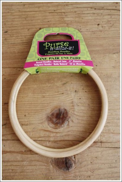 Taschengriff-Ringe aus Bambus