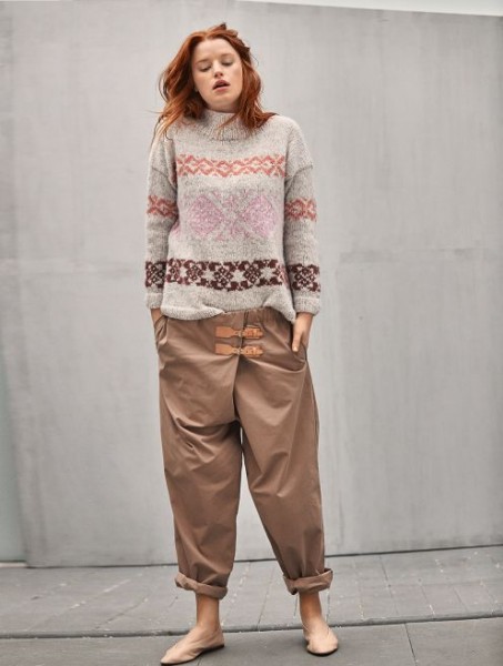 Inka-Pullover 1803-10 - Strick-Set (SANDNES)