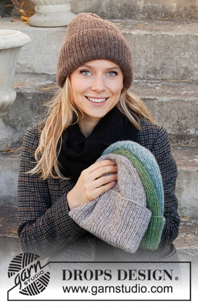 Winter Smiles Hat 214-67 - Strick-Set (DROPS Design)