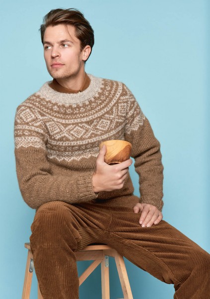 Marius-Herrenpullover 61-13 - Strick-Set (SANDNES)
