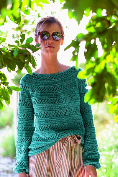 Schilf-Pullover 1908-12 - Strick-Set (SANDNES)