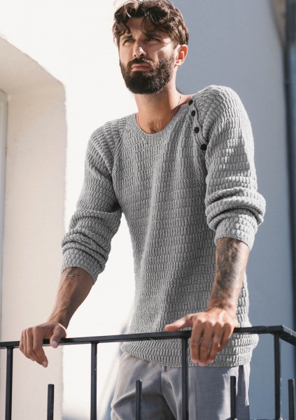 August Seiler-Pullover 2015-6 - Strick-Set (SANDNES)