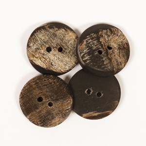 Büffelhornknöpfe 20mm (kantig)