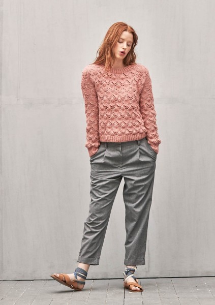 Klokke-Pullover 1803-2 - Strick-Set (SANDNES)